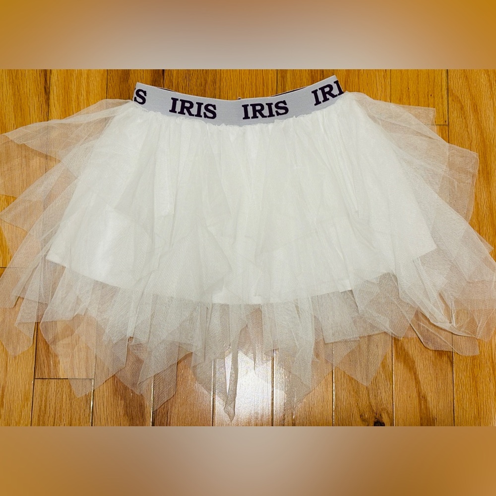 Kid’s White Tulle Skirt with IRIS Waistband